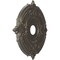 Ekena Millwork Attica PVC Medallion (Canopies up to 6 3/4"), 19"OD x 3 1/2"ID x 1"P, Metallic Weathered Steel CMP19ATDST - alternate 3